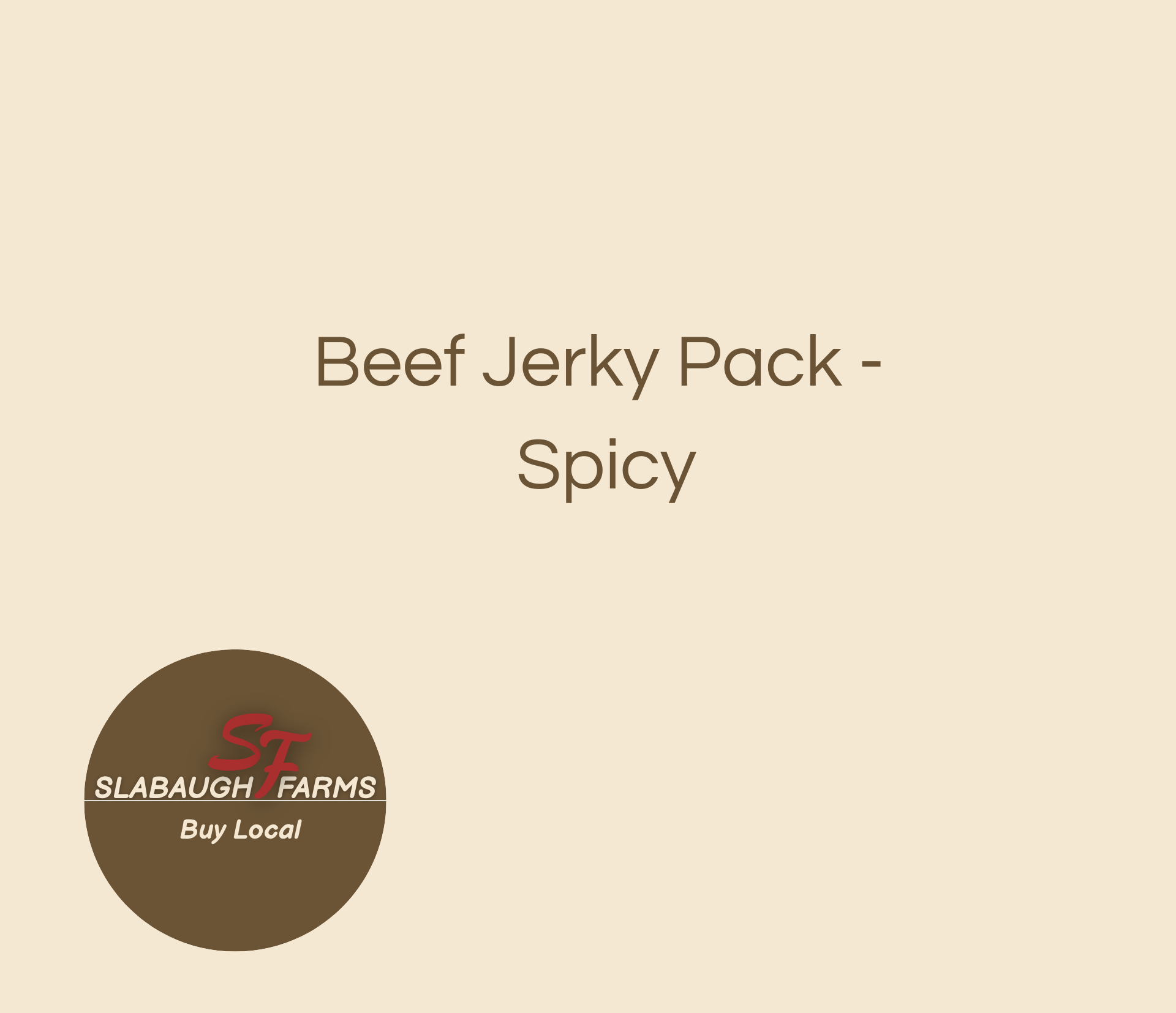 Beef Jerky Pack - Spicy
